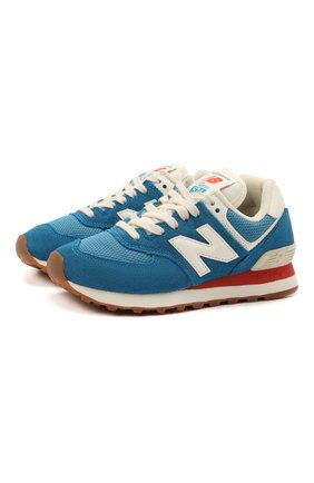 Детские кроссовки 574 vintage brights NEW BALANCE синего цвета по цене 11730 руб., арт. ML574HC2/D | Фото 1 Детские кроссовки 574 vintage brights NEW BALANCE синего цвета, арт. ML574HC2/D | Фото 1