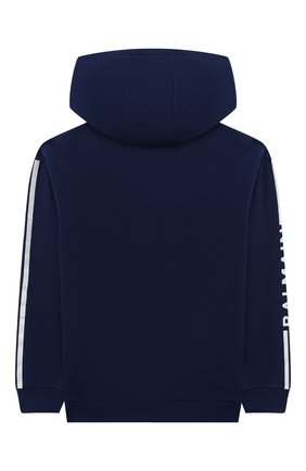 Детский хлопковая толстовка BALMAIN синего цвета по цене 39350 руб., арт. 6O4630 | Фото 2 Детский хлопковая толстовка BALMAIN синего цвета, арт. 6O4630 | Фото 2 (Рукава: Длинные; Материал внешний: Хлопок; Мальчики Кросс-КТ: Толстовка-одежда; Региональные ограничения белый список (Axapta Mercury): RU; Ростовка одежда: 10 - 11 лет | 140 - 146см, 12 лет | 152 см, 16 лет | 164 см, 8 лет | 128 см)