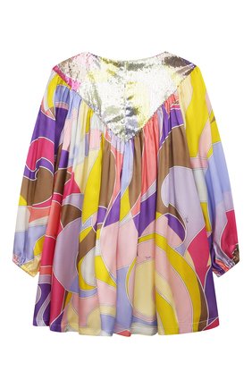 Детское платье EMILIO PUCCI разноцветного цвета по цене 56100 руб., арт. 9O1220 | Фото 2 Детское платье EMILIO PUCCI разноцветного цвета, арт. 9O1220 | Фото 2