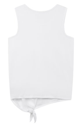 Детский хлопковый топ GIVENCHY белого цвета по цене 15100 руб., арт. H15198 | Фото 2 Детский хлопковый топ GIVENCHY белого цвета, арт. H15198 | Фото 2 (Материал внешний: Хлопок; Девочки Кросс-КТ: топ-одежда; Рукава: Короткие; Ростовка одежда: 10 - 11 лет | 140 - 146см, 12 лет | 152 см, 13 - 15 лет | 158 см, 6 лет | 116 см, 8 лет | 128 см)