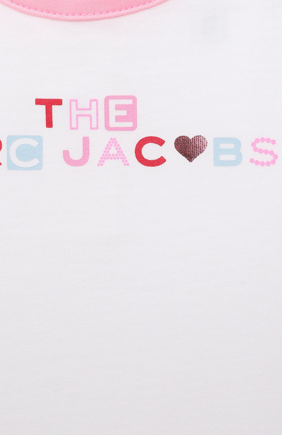 Детский комплект из трех предметов MARC JACOBS (THE) розового цвета по цене 17050 руб., арт. W98132 | Фото 8 Детский комплект из трех предметов MARC JACOBS (THE) розового цвета, арт. W98132 | Фото 8
