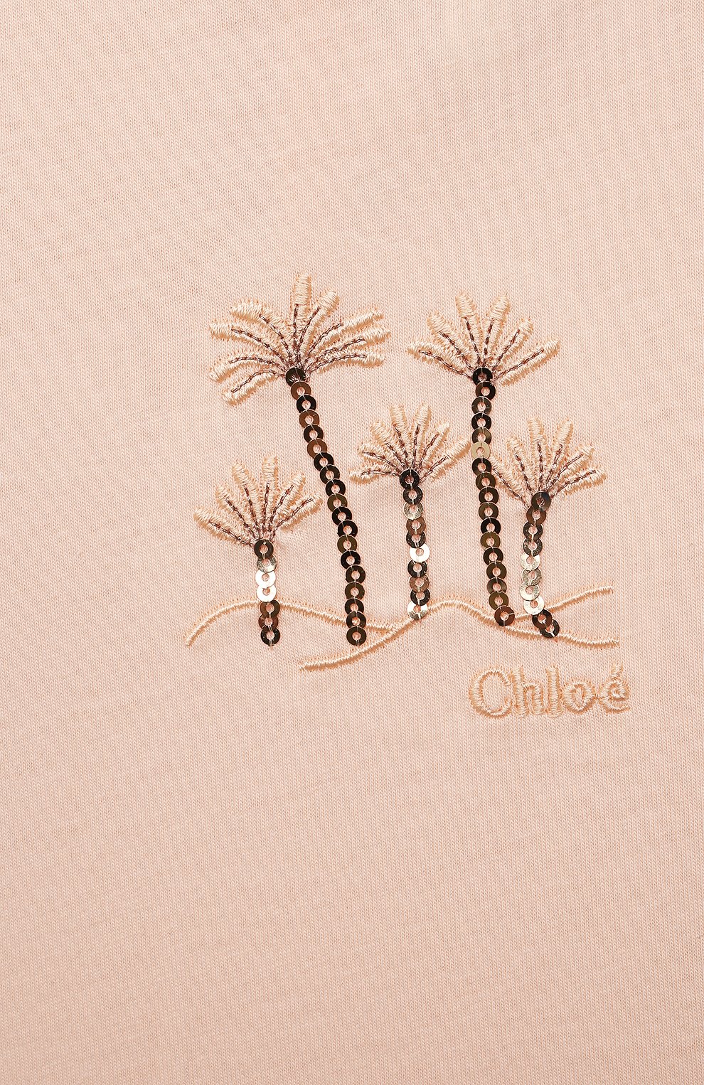 Детский хлопковая футболка CHLOÉ розового цвета по цене 7710 руб., арт. C05367 | Фото 3 Детский хлопковая футболка CHLOÉ розового цвета, арт. C05367 | Фото 3