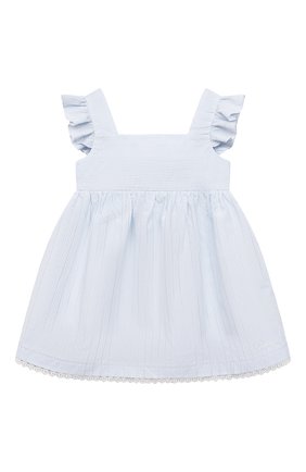 Женский сарафан CHLOÉ светло-голубого цвета по цене 24400 руб., арт. C02293 | Фото 1 Женский сарафан CHLOÉ светло-голубого цвета, арт. C02293 | Фото 1 (Материал внешний: Хлопок, Вискоза; Рукава: Короткие; Региональные ограничения белый список (Axapta Mercury): RU; Ростовка одежда: 9 мес | 74 см, 12 мес | 80 см, 18 мес | 86 см, 24 мес | 92 см, 3 мес | 62 см, 6 мес | 68 см)