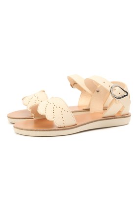 Детские кожаные босоножки ANCIENT GREEK SANDALS белого цвета по цене 12900 руб., арт. LITTLE ANDR0MEDA S0FT/0FF WHITE | Фото 1 Детские кожаные босоножки ANCIENT GREEK SANDALS белого цвета, арт. LITTLE ANDR0MEDA S0FT/0FF WHITE | Фото 1