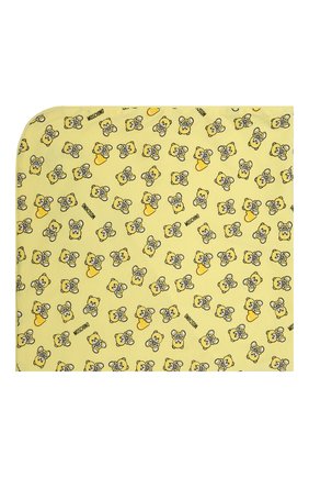 Детского хлопковое одеяло MOSCHINO желтого цвета, арт. MMB006/LAB22 | Фото 2 (Материал: Текстиль, Хлопок; Региональные ограничения белый список (Axapta Mercury): RU)
