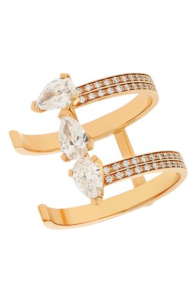 Женские кольцо REPOSSI бесцветного цвета, арт. RG/SV56AA+(P) | Фото 1 (Драгоценные камни: Бриллианты; Материал сплава: Розовое золото)