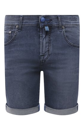 Мужские джинсовые шорты JACOB COHEN синего цвета, арт. J6636 C0MF 01969-W3/55 | Фото 1 (Материал внешний: Хлопок, Деним; Длина Шорты М: До колена; Кросс-КТ: Деним; Стили: Кэжуэл; Принт: Без принта; Случай: Повседневный)