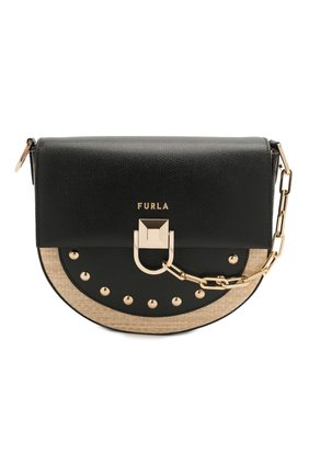 Женская сумка miss mimi mini FURLA черного цвета по цене 34000 руб., арт. WB00184/A.0424 | Фото 1 Женская сумка miss mimi mini FURLA черного цвета, арт. WB00184/A.0424 | Фото 1