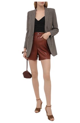 Женские кожаные босоножки scandale SAINT LAURENT коричневого цвета по цене 71750 руб., арт. 662269/2Y900 | Фото 2 Женские кожаные босоножки scandale SAINT LAURENT коричневого цвета, арт. 662269/2Y900 | Фото 2