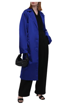 Женский плащ DRIES VAN NOTEN голубого цвета по цене 109000 руб., арт. 211-10240-2171 | Фото 2 Женский плащ DRIES VAN NOTEN голубого цвета, арт. 211-10240-2171 | Фото 2