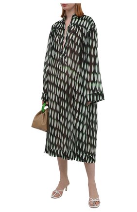 Женская хлопковая туника DRIES VAN NOTEN зеленого цвета по цене 79950 руб., арт. 211-11049-2001 | Фото 2 Женская хлопковая туника DRIES VAN NOTEN зеленого цвета, арт. 211-11049-2001 | Фото 2