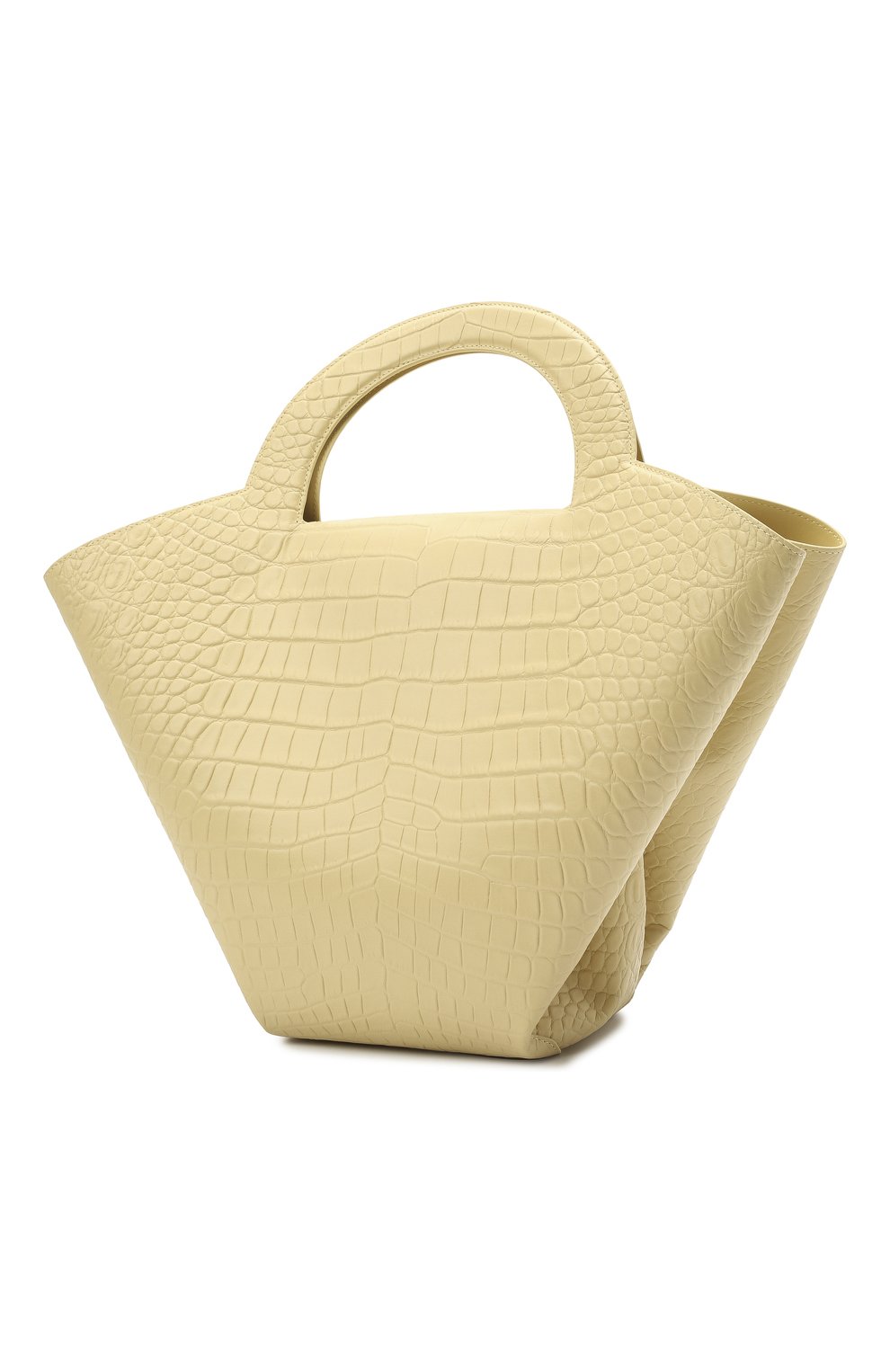 Женский сумка-тоут doll large BOTTEGA VENETA желтого цвета по цене 217500 руб., арт. 658516/VA450 | Фото 3 Женский сумка-тоут doll large BOTTEGA VENETA желтого цвета, арт. 658516/VA450 | Фото 3