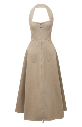 Женское льняное платье BOTTEGA VENETA бежевого цвета по цене 259500 руб., арт. 656377/V00E0 | Фото 1 Женское льняное платье BOTTEGA VENETA бежевого цвета, арт. 656377/V00E0 | Фото 1