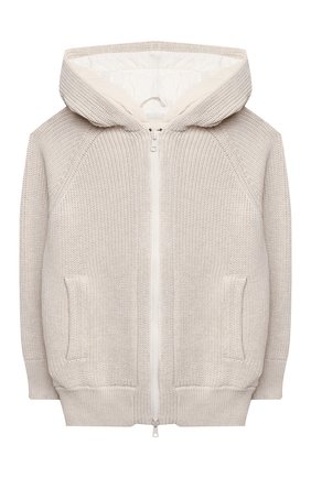 Детская комплект из кардигана и жилета BRUNELLO CUCINELLI бежевого цвета по цене 99500 руб., арт. B58M72006A | Фото 2 Детская комплект из кардигана и жилета BRUNELLO CUCINELLI бежевого цвета, арт. B58M72006A | Фото 2 (Рукава: Длинные; Кросс-КТ: комбинированные, Сезон: демисезон; Ростовка одежда: 4 года | 104 см, 6 лет | 116 см)