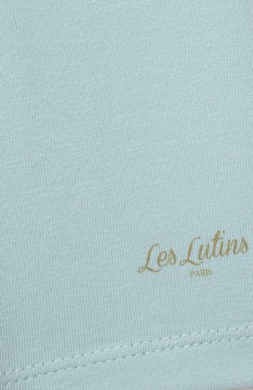 Детские хлопковые брюки LES LUTINS PARIS голубого цвета по цене 3095 руб., арт. 21E357/LEGGING JERSEY | Фото 3 Детские хлопковые брюки LES LUTINS PARIS голубого цвета, арт. 21E357/LEGGING JERSEY | Фото 3