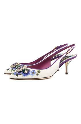 Женские кожаные туфли DOLCE & GABBANA разноцветного цвета по цене 79950 руб., арт. CG0450/B9M99 | Фото 1 Женские кожаные туфли DOLCE & GABBANA разноцветного цвета, арт. CG0450/B9M99 | Фото 1