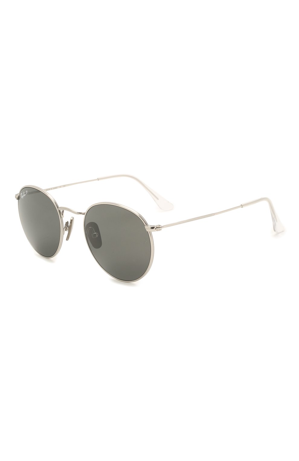 Женские солнцезащитные очки RAY-BAN серебряного цвета, арт. 8247-920948 | Фото 1 (Кросс-КТ: С/з-унисекс; Региональные ограничения белый список (Axapta Mercury): RU; Тип очков: С/з; Очки форма: Круглые; Оптика Гендер: оптика-унисекс)