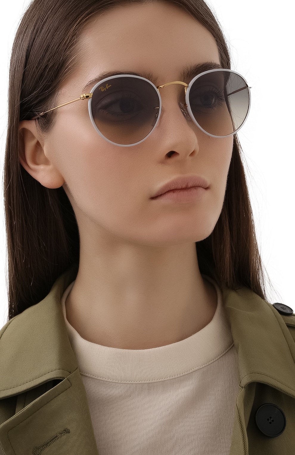 Женские солнцезащитные очки RAY-BAN белого цвета по цене 0 руб., арт. 3447JM-919632 | Фото 2 Женские солнцезащитные очки RAY-BAN белого цвета, арт. 3447JM-919632 | Фото 2 (Кросс-КТ: С/з-унисекс; Региональные ограничения белый список (Axapta Mercury): RU; Тип очков: С/з; Очки форма: Круглые; Оптика Гендер: оптика-унисекс)