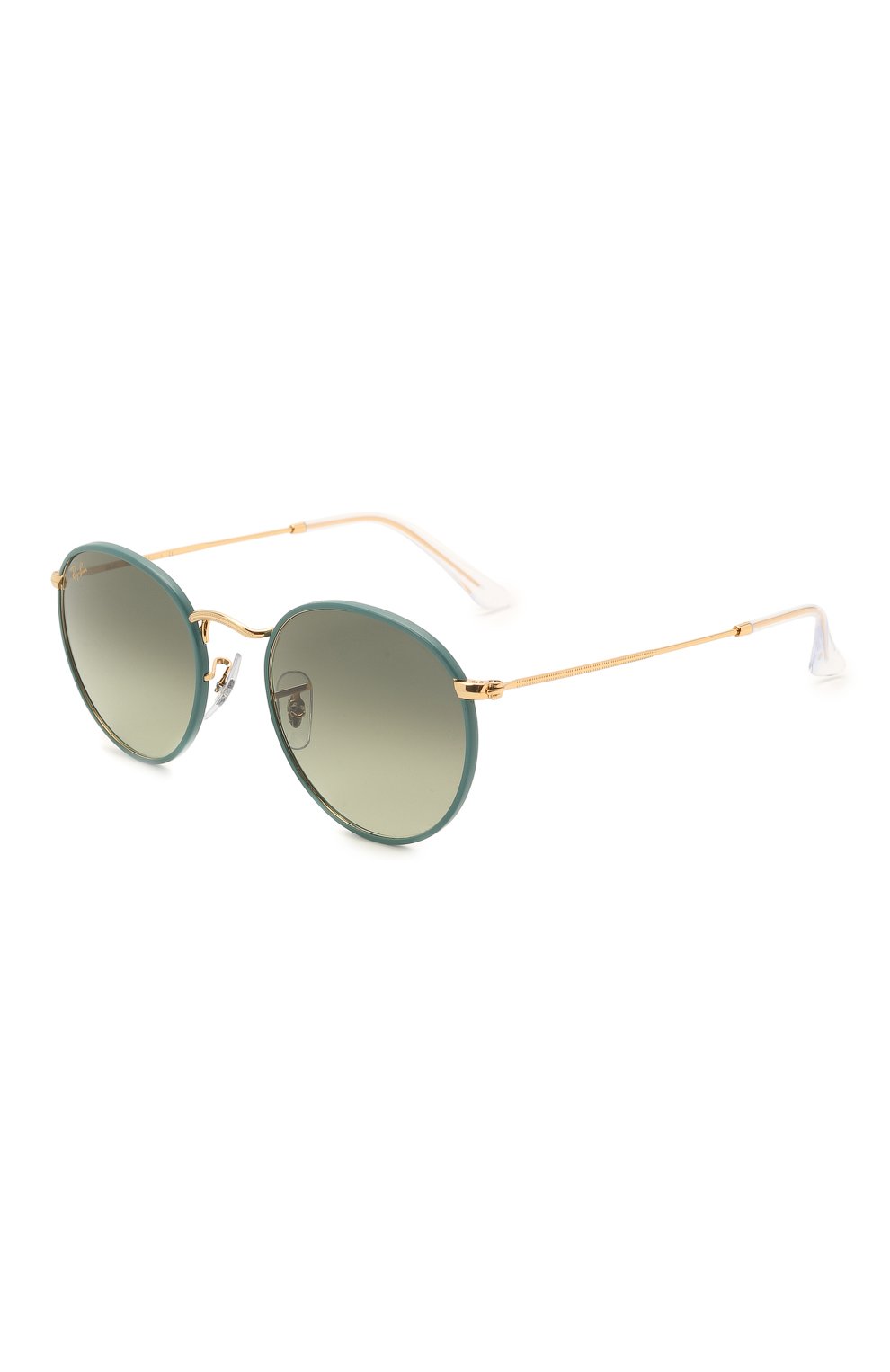 Женские солнцезащитные очки RAY-BAN зеленого цвета, арт. 3447JM-9196BH | Фото 1 (Кросс-КТ: С/з-унисекс; Региональные ограничения белый список (Axapta Mercury): RU; Тип очков: С/з; Очки форма: Круглые; Оптика Гендер: оптика-унисекс)