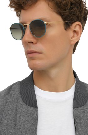 Женские солнцезащитные очки RAY-BAN зеленого цвета по цене 0 руб., арт. 3447JM-9196BH | Фото 3 Женские солнцезащитные очки RAY-BAN зеленого цвета, арт. 3447JM-9196BH | Фото 3 (Кросс-КТ: С/з-унисекс; Региональные ограничения белый список (Axapta Mercury): RU; Тип очков: С/з; Очки форма: Круглые; Оптика Гендер: оптика-унисекс)