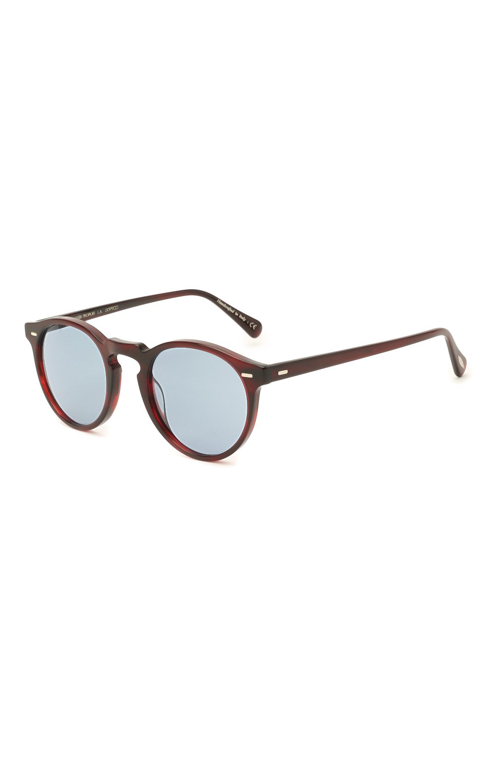 Женские солнцезащитные очки OLIVER PEOPLES бордового цвета, арт. 5217S-167556 | Фото 1 (Тип очков: С/з; Очки форма: Круглые; Оптика Гендер: оптика-унисекс)