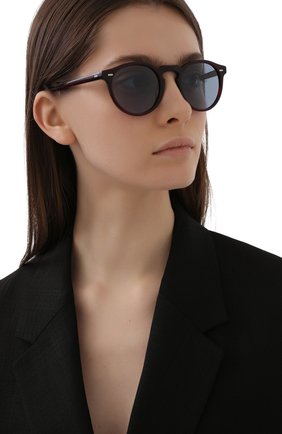 Женские солнцезащитные очки OLIVER PEOPLES бордового цвета по цене 23600 руб., арт. 5217S-167556 | Фото 2 Женские солнцезащитные очки OLIVER PEOPLES бордового цвета, арт. 5217S-167556 | Фото 2 (Тип очков: С/з; Очки форма: Круглые; Оптика Гендер: оптика-унисекс)