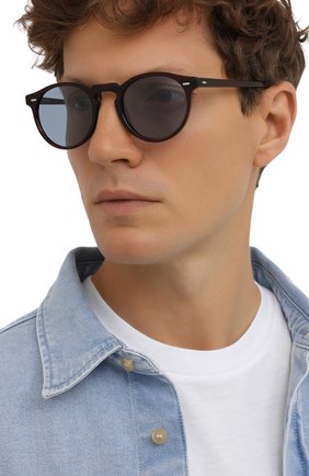 Женские солнцезащитные очки OLIVER PEOPLES бордового цвета по цене 23600 руб., арт. 5217S-167556 | Фото 3 Женские солнцезащитные очки OLIVER PEOPLES бордового цвета, арт. 5217S-167556 | Фото 3 (Тип очков: С/з; Очки форма: Круглые; Оптика Гендер: оптика-унисекс)