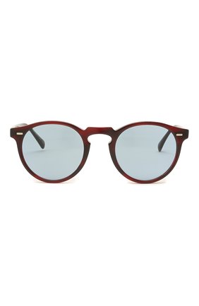 Женские солнцезащитные очки OLIVER PEOPLES бордового цвета по цене 23600 руб., арт. 5217S-167556 | Фото 4 Женские солнцезащитные очки OLIVER PEOPLES бордового цвета, арт. 5217S-167556 | Фото 4 (Тип очков: С/з; Очки форма: Круглые; Оптика Гендер: оптика-унисекс)