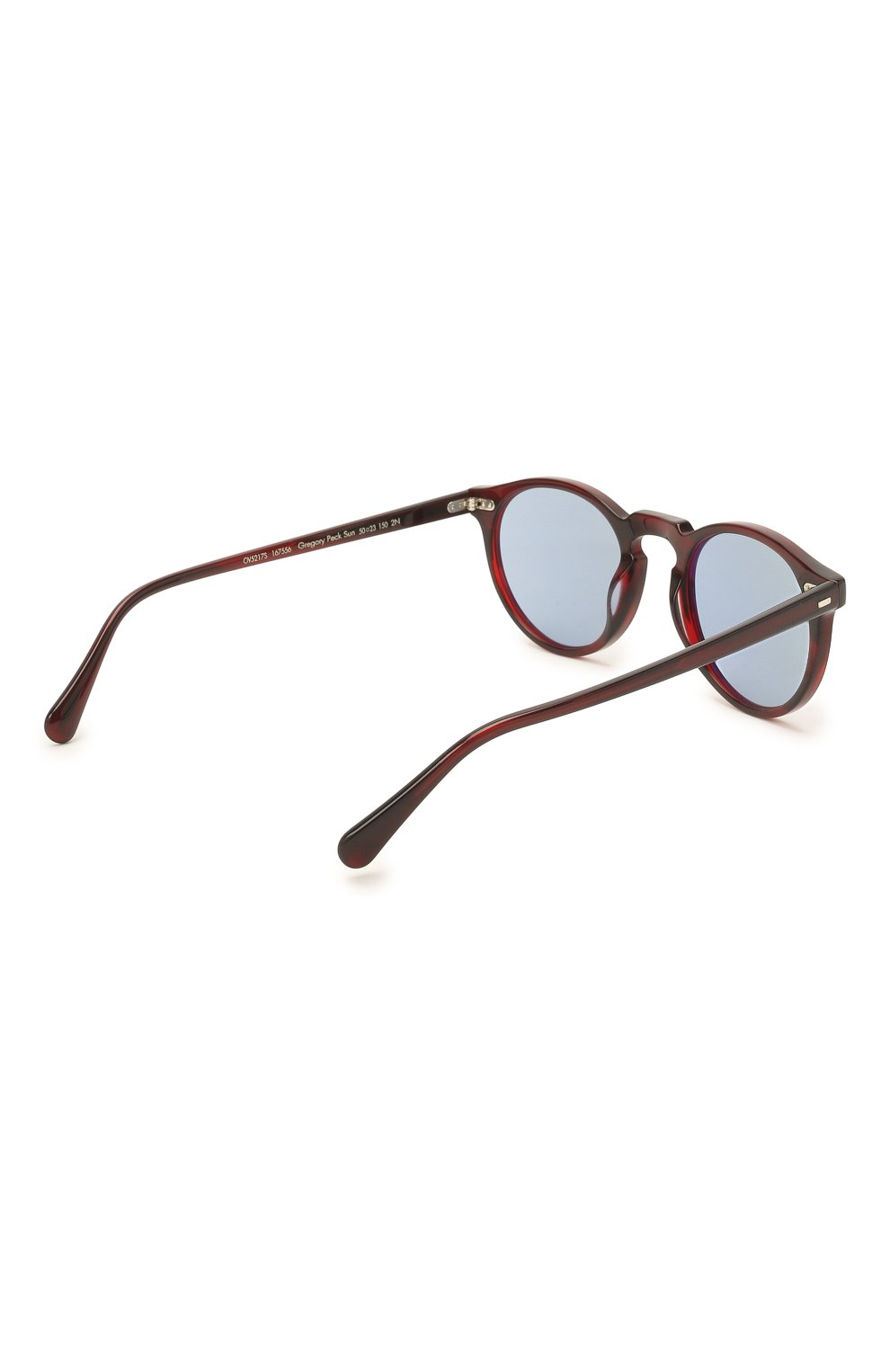 Женские солнцезащитные очки OLIVER PEOPLES бордового цвета по цене 23600 руб., арт. 5217S-167556 | Фото 5 Женские солнцезащитные очки OLIVER PEOPLES бордового цвета, арт. 5217S-167556 | Фото 5 (Тип очков: С/з; Очки форма: Круглые; Оптика Гендер: оптика-унисекс)