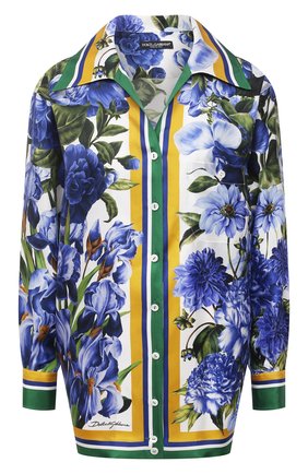 Женская шелковая рубашка DOLCE & GABBANA разноцветного цвета по цене 131500 руб., арт. I5596W/GDZAD | Фото 1 Женская шелковая рубашка DOLCE & GABBANA разноцветного цвета, арт. I5596W/GDZAD | Фото 1