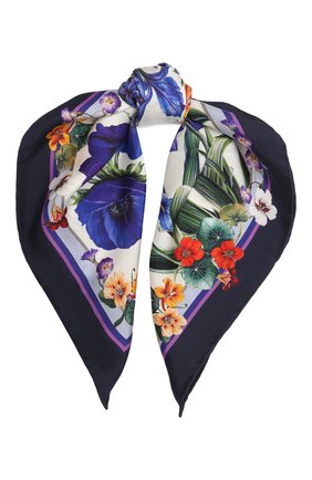Женский шелковый платок DOLCE & GABBANA сиреневого цвета по цене 23850 руб., арт. IN093R/G0TGG | Фото 1 Женский шелковый платок DOLCE & GABBANA сиреневого цвета, арт. IN093R/G0TGG | Фото 1