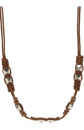 Женское колье rockstud VALENTINO коричневого цвета по цене 33300 руб., арт. VW0J0I48/APG | Фото 2 Женское колье rockstud VALENTINO коричневого цвета, арт. VW0J0I48/APG | Фото 2