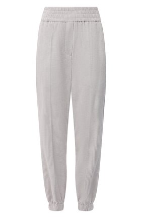 Женские джоггеры BRUNELLO CUCINELLI светло-серого цвета по цене 85750 руб., арт. MP180P7728 | Фото 1 Женские джоггеры BRUNELLO CUCINELLI светло-серого цвета, арт. MP180P7728 | Фото 1