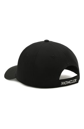 Женская хлопковая бейсболка MONCLER черного цвета по цене 11900 руб., арт. G1-093-3B703-10-V0006 | Фото 2 Женская хлопковая бейсболка MONCLER черного цвета, арт. G1-093-3B703-10-V0006 | Фото 2