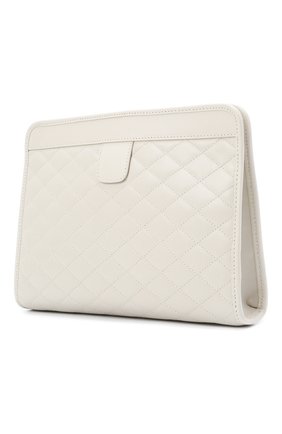 Женская сумка victoire SAINT LAURENT белого цвета по цене 109000 руб., арт. 657361/18V07 | Фото 3 Женская сумка victoire SAINT LAURENT белого цвета, арт. 657361/18V07 | Фото 3 (Женское Кросс-КТ: Вечерняя сумка; Сумки-технические: Сумки через плечо; Ремень/цепочка: С цепочкой; Материал: Натуральная кожа; Размер: small)