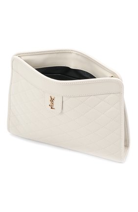 Женская сумка victoire SAINT LAURENT белого цвета по цене 109000 руб., арт. 657361/18V07 | Фото 4 Женская сумка victoire SAINT LAURENT белого цвета, арт. 657361/18V07 | Фото 4 (Женское Кросс-КТ: Вечерняя сумка; Сумки-технические: Сумки через плечо; Ремень/цепочка: С цепочкой; Материал: Натуральная кожа; Размер: small)