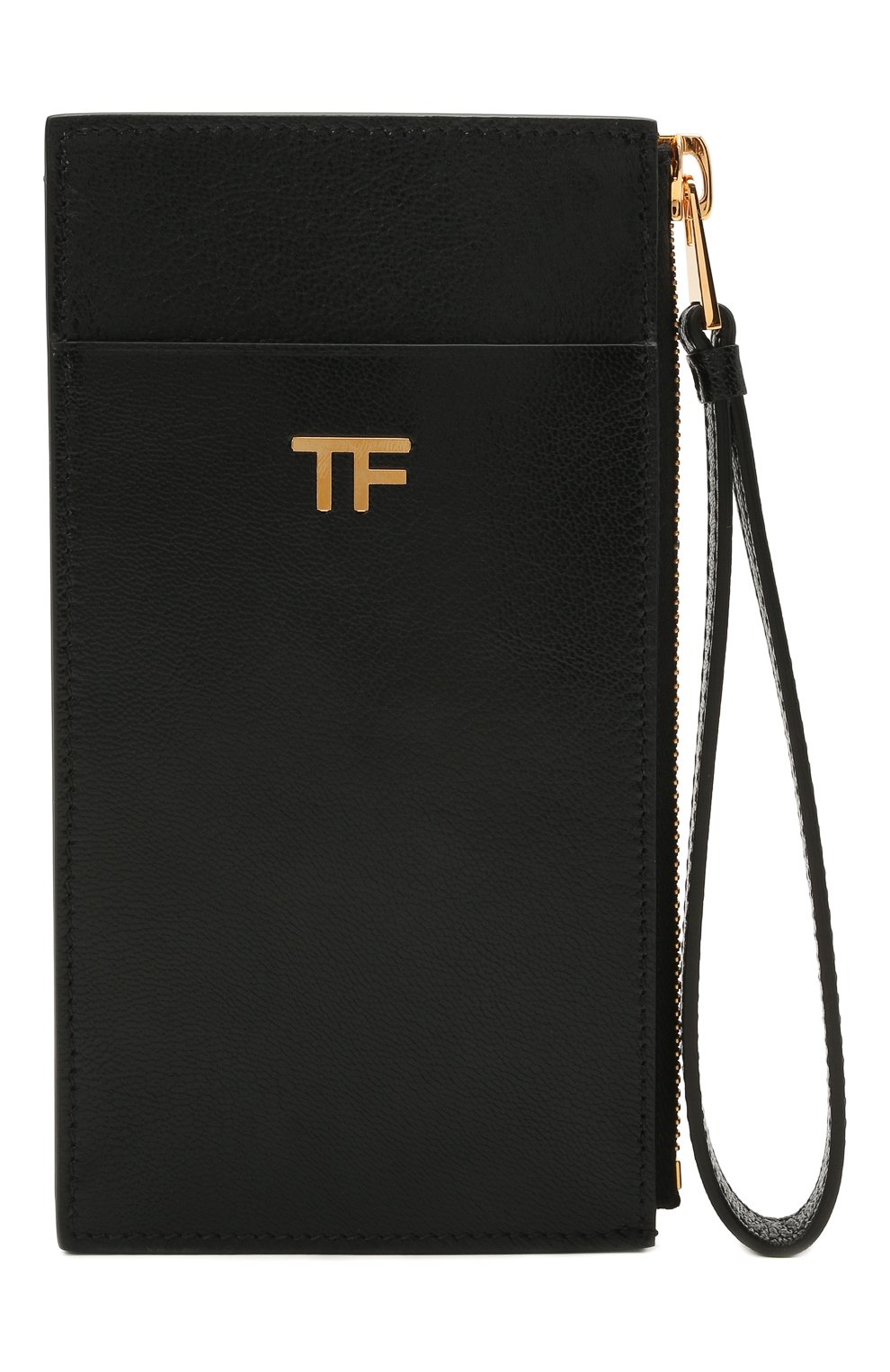 Женский кожаный футляр для кредитных карт TOM FORD черного цвета, арт. S0336T-LG0009 | Фото 1