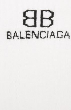 Мужские носки BALENCIAGA белого цвета по цене 9355 руб., арт. 640609/4A4B5 | Фото 2 Мужские носки BALENCIAGA белого цвета, арт. 640609/4A4B5 | Фото 2 (Материал внешний: Хлопок; Кросс-КТ: бельё)