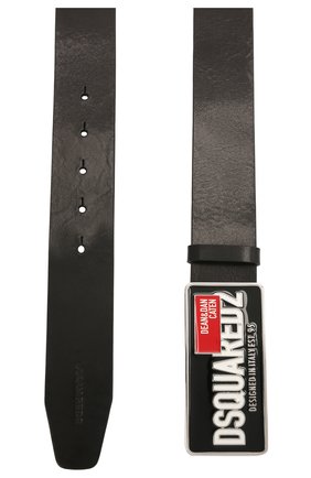 Мужской кожаный ремень DSQUARED2 черного цвета по цене 21650 руб., арт. BEM0343 12900001 | Фото 2 Мужской кожаный ремень DSQUARED2 черного цвета, арт. BEM0343 12900001 | Фото 2