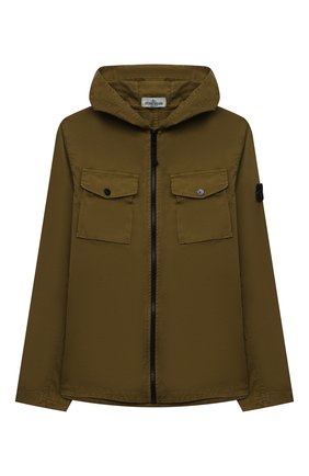 Детского хлопковая куртка STONE ISLAND хаки цвета по цене 23550 руб., арт. 741610510/14 | Фото 1 Детского хлопковая куртка STONE ISLAND хаки цвета, арт. 741610510/14 | Фото 1