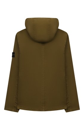 Детского хлопковая куртка STONE ISLAND хаки цвета по цене 23550 руб., арт. 741610510/14 | Фото 2 Детского хлопковая куртка STONE ISLAND хаки цвета, арт. 741610510/14 | Фото 2