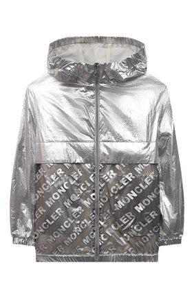 Детская ветровка с капюшоном MONCLER серебряного цвета по цене 35500 руб., арт. G1-954-1B713-10-53A48/8-10A | Фото 1 Детская ветровка с капюшоном MONCLER серебряного цвета, арт. G1-954-1B713-10-53A48/8-10A | Фото 1 (Материал внешний: Синтетический материал; Кросс-КТ: Ветровка, Сезон: демисезон; Рукава: Длинные; Материал подклада: Синтетический материал; Ростовка одежда: 10 - 11 лет | 140 - 146см, 8 лет | 128 см)
