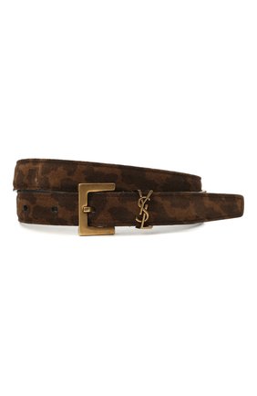 Женский кожаный ремень SAINT LAURENT коричневого цвета по цене 29950 руб., арт. 554465/2VJ0W | Фото 1 Женский кожаный ремень SAINT LAURENT коричневого цвета, арт. 554465/2VJ0W | Фото 1 (Кросс-КТ: Тонкие)