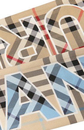 Женский шелковый шарф BURBERRY бежевого цвета по цене 14500 руб., арт. 8040569 | Фото 2 Женский шелковый шарф BURBERRY бежевого цвета, арт. 8040569 | Фото 2
