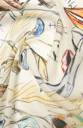 Женская кашемировая шаль BURBERRY белого цвета по цене 66700 руб., арт. 8039813 | Фото 2 Женская кашемировая шаль BURBERRY белого цвета, арт. 8039813 | Фото 2