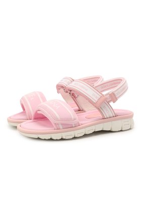 Детские босоножки DOLCE & GABBANA розового цвета по цене 15550 руб., арт. DA0970/A0260/24-28 | Фото 1 Детские босоножки DOLCE & GABBANA розового цвета, арт. DA0970/A0260/24-28 | Фото 1 (Материал внутренний: Текстиль; Материал внешний: Текстиль)