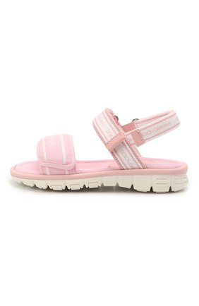 Детские босоножки DOLCE & GABBANA розового цвета по цене 15550 руб., арт. DA0970/A0260/24-28 | Фото 2 Детские босоножки DOLCE & GABBANA розового цвета, арт. DA0970/A0260/24-28 | Фото 2 (Материал внутренний: Текстиль; Материал внешний: Текстиль)