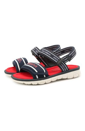 Детские босоножки DOLCE & GABBANA синего цвета по цене 15750 руб., арт. DA0970/A0260/24-28 | Фото 1 Детские босоножки DOLCE & GABBANA синего цвета, арт. DA0970/A0260/24-28 | Фото 1