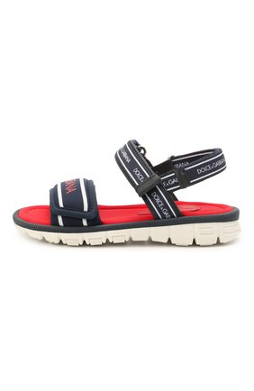 Детские босоножки DOLCE & GABBANA синего цвета по цене 15750 руб., арт. DA0970/A0260/24-28 | Фото 2 Детские босоножки DOLCE & GABBANA синего цвета, арт. DA0970/A0260/24-28 | Фото 2