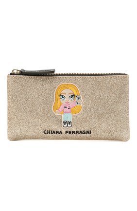 Детская сумка CHIARA FERRAGNI золотого цвета по цене 8575 руб., арт. 21PE-CFPT005 | Фото 1 Детская сумка CHIARA FERRAGNI золотого цвета, арт. 21PE-CFPT005 | Фото 1